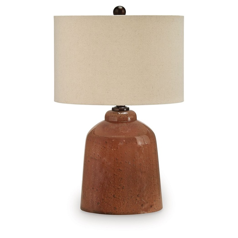 Aaleahya – Rust – Glass Table Lamp