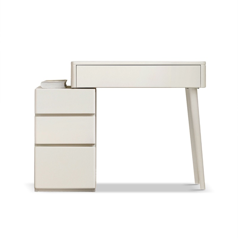 Table Dresser Without Mirror, Compact Dresser Accessories Storage Drawer – White