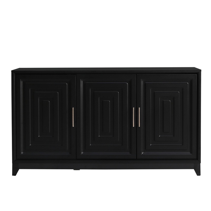 TV Stand For TVs Up To 65, Modern Entertainment Center Media Console Cabinet With 2 Spacious Storage Space
