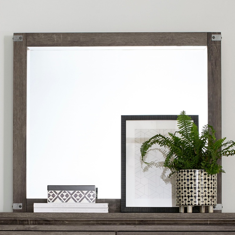 Lakeside Haven – Landscape Mirror – Dark Brown