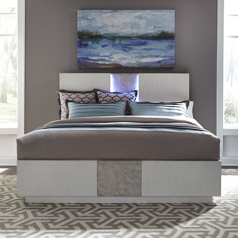 Mirage – King Panel Bed – White