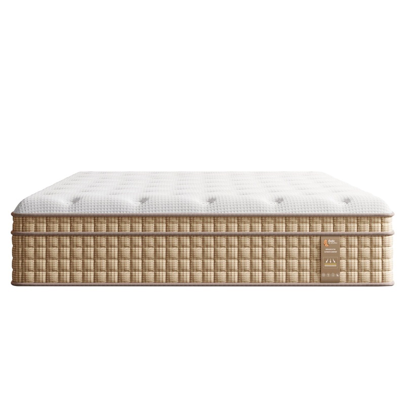 12 Queen Hybrid Mattress With Innersprings & Gel Memory Foam – Beige / White