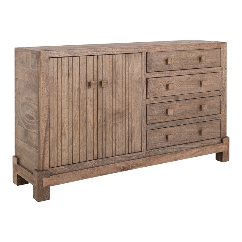 Atenas – Console With 4 Drawer And 2 Doors – Brown