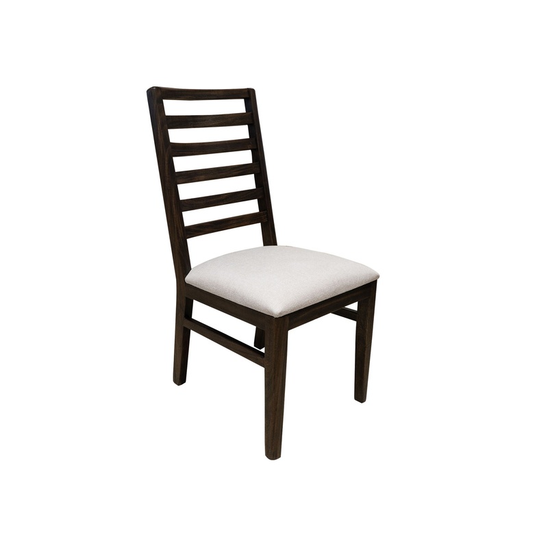 Black Balam – Upholstered Seat Wooden Chair (Set of 2) – Oil Black