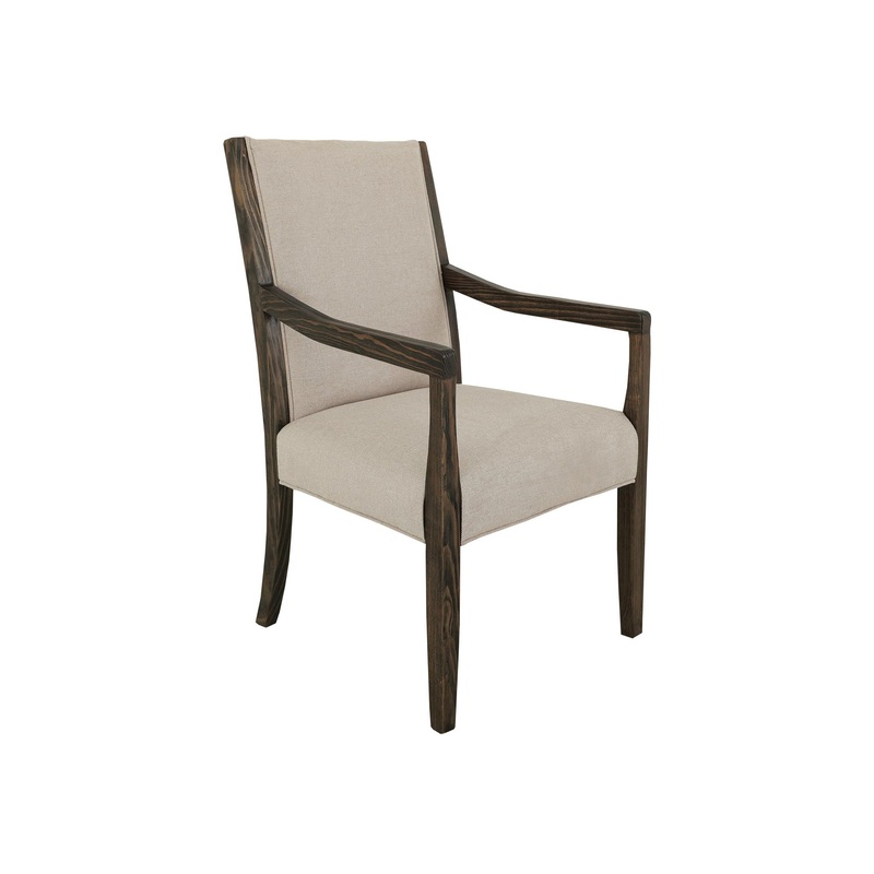 Black Verona – Upholstered Dining Armchair – Ivory
