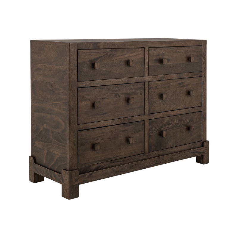 Dark Atenas – 6-Drawer Dresser – Brown