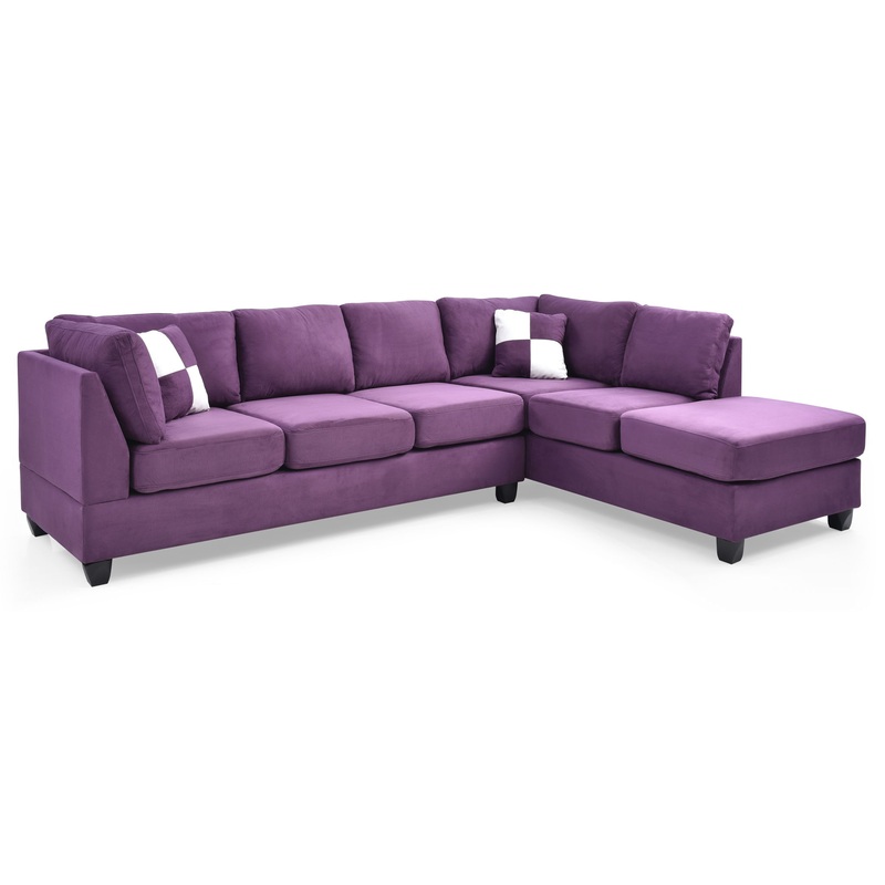 Malone – Sectional – Purple