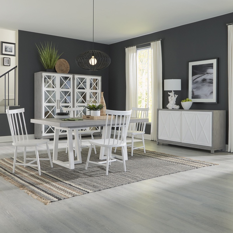 Palmetto Heights – Optional Double Pedestal Table Set