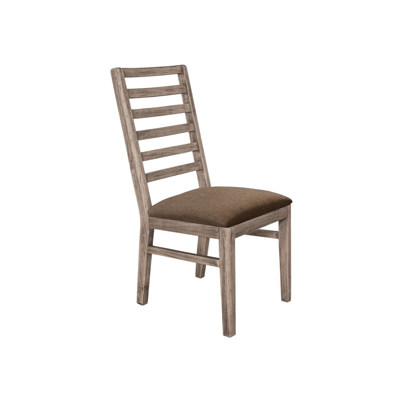 White Balam – Upholstered Seat Wooden Chair (Set of 2) – Ivory White