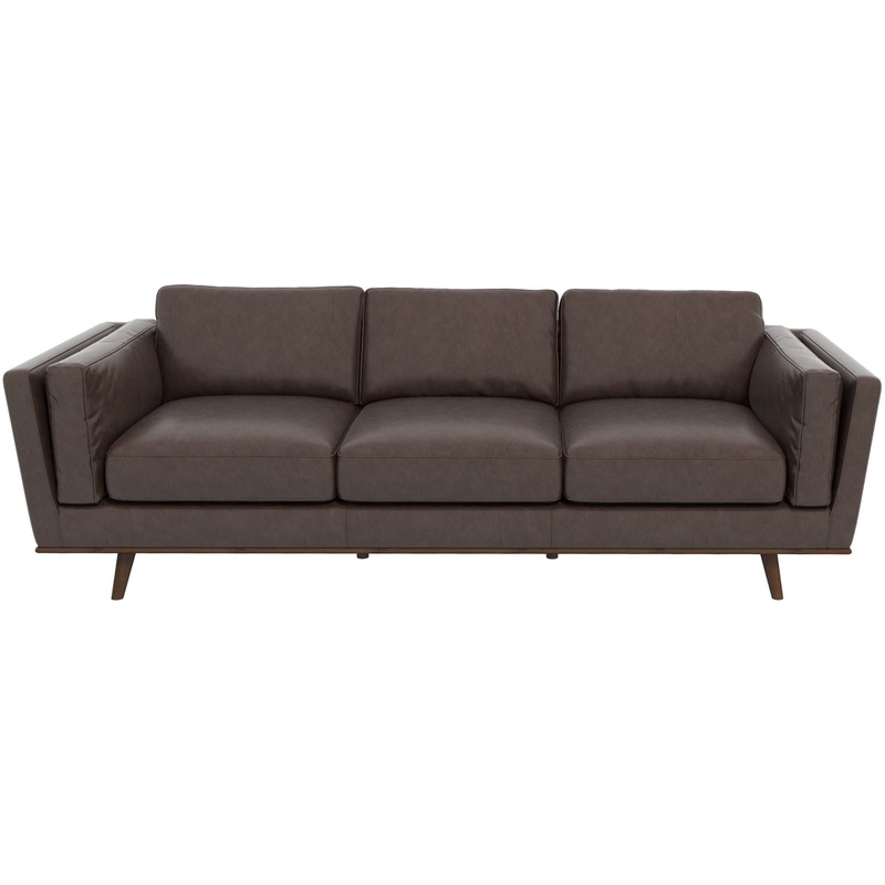 Chase – Leather Sofa – Chocolate / Dark Brown