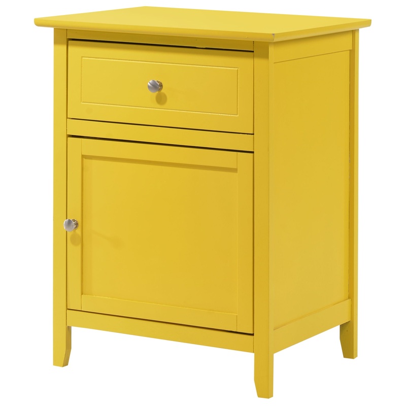 Chic Transitional Nightstand – Yellow