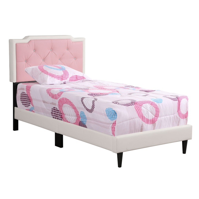 Deb – Twin Bed – White And Pink