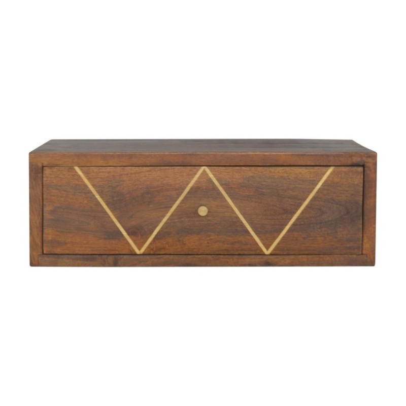 Floating Bedside Table – Chestnut