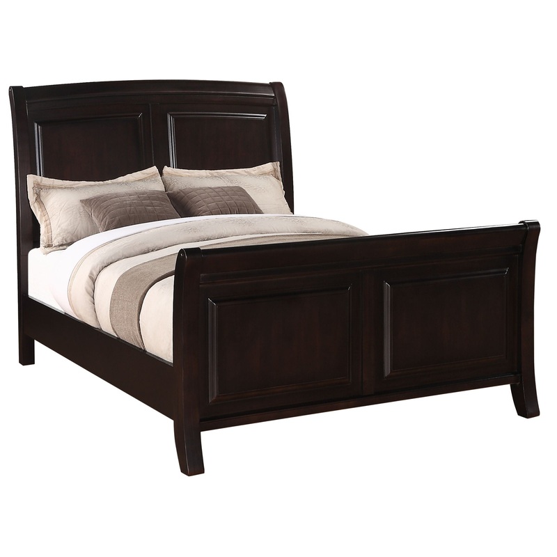 Full Bed Stylish Transitional – Cappuccino