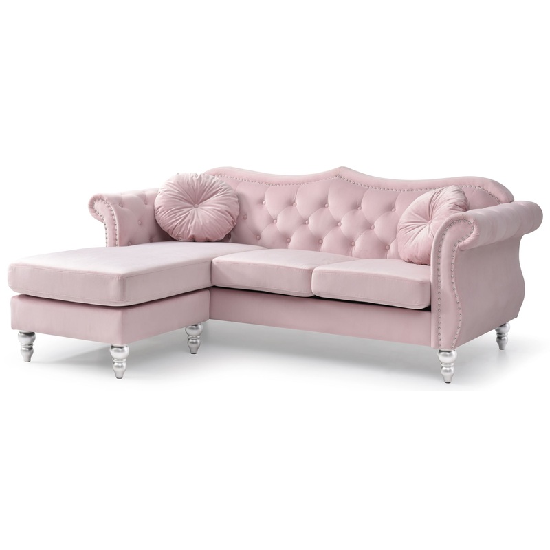 Hollywood – Sofa Chaise – Pink