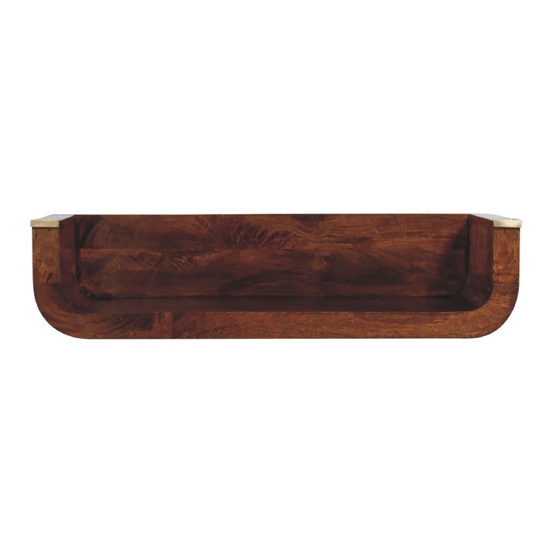 Indira – Floating Console Table – Chestnut