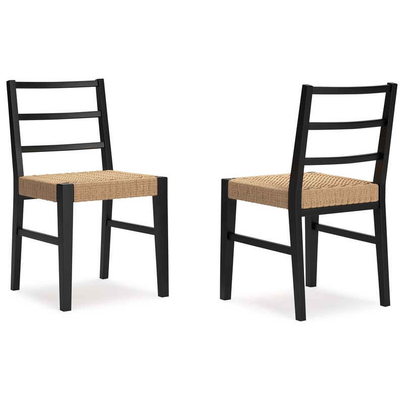 Isanti – Light Brown / Black – Dining Room Side Chair (Set of 2)