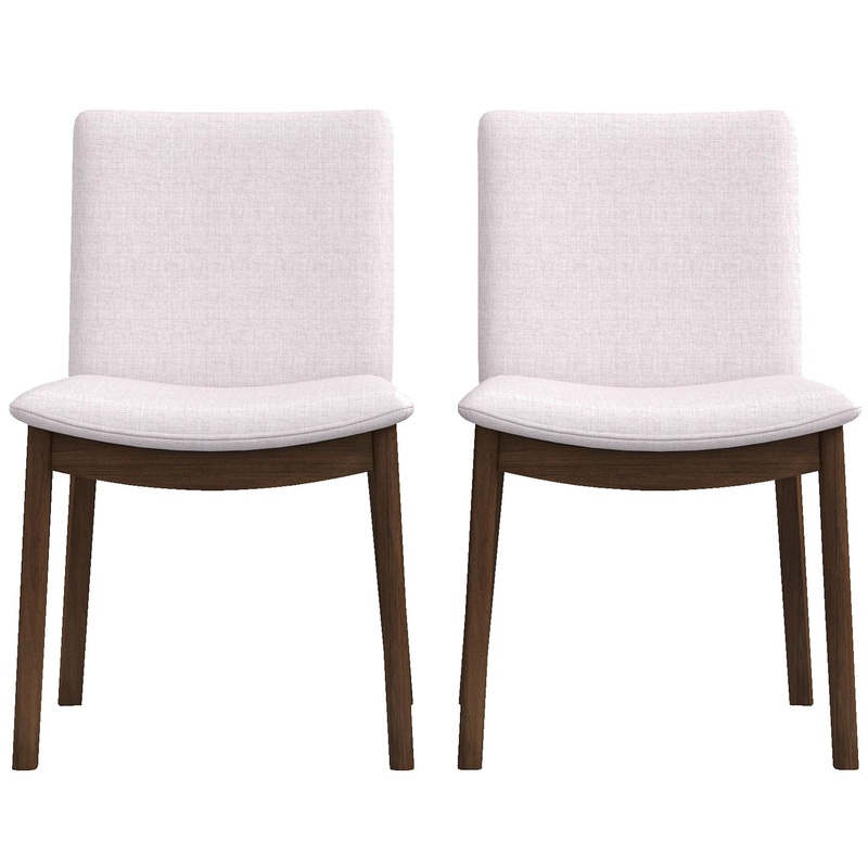 Laura – Mid-Century Modern Dining Chair (Set of 2) – Beige