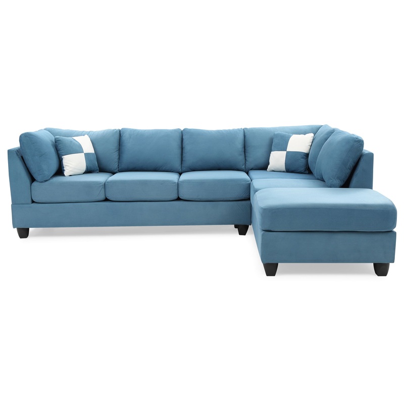 Malone – Sectional – Aqua