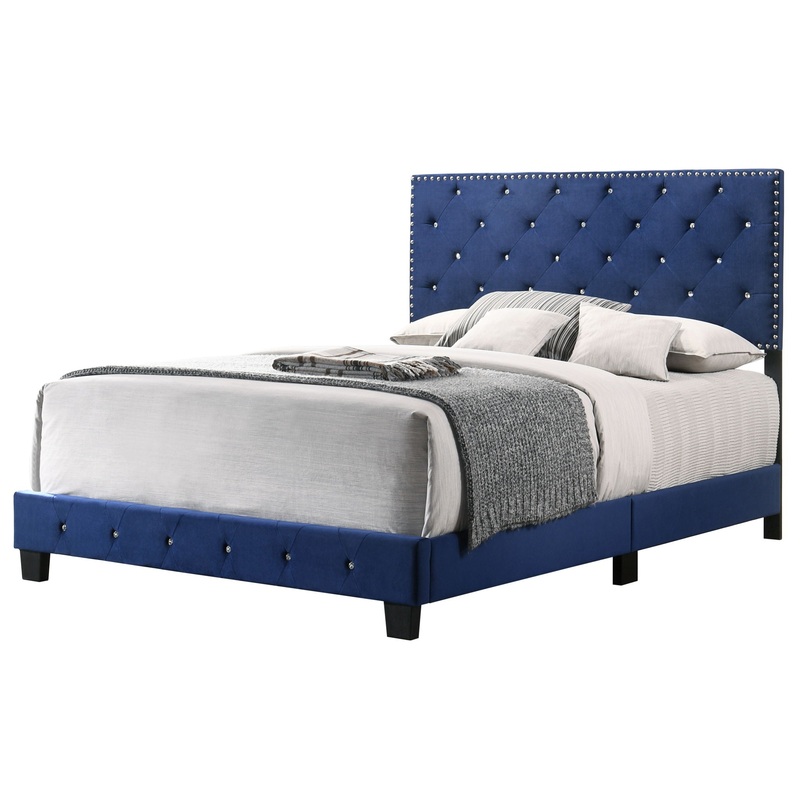 Suffolk – Queen Bed – Navy Blue