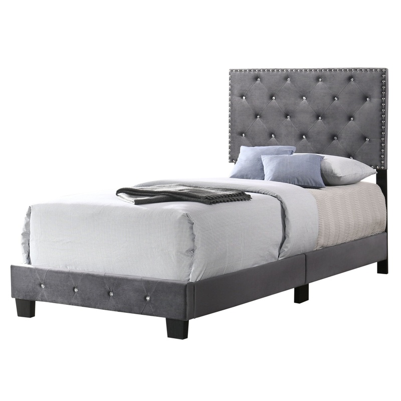 Suffolk – Twin Bed – Gray
