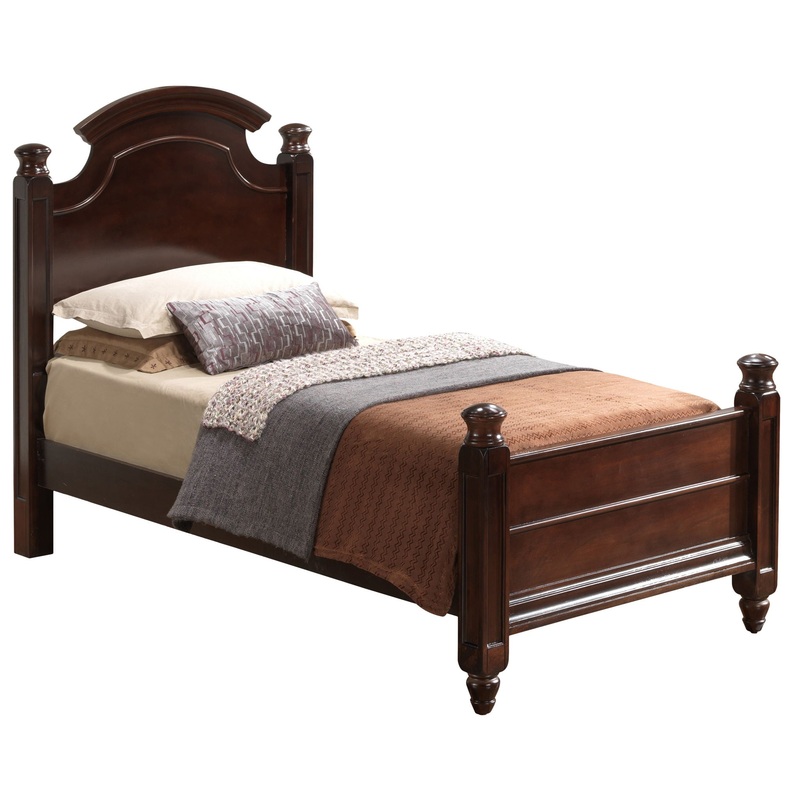 Twin Bed Elegant Traditional – Cappuccino