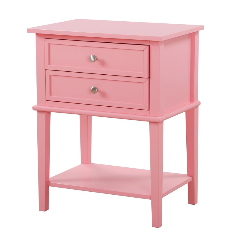 Vibrant Contemporary Nightstand – Pink