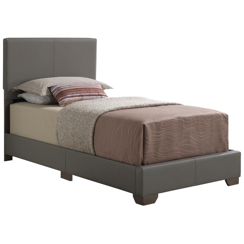 Aaron – Twin Bed – Light Gray