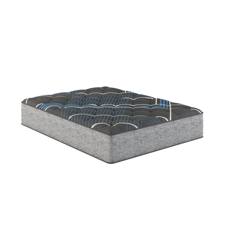 Comfort Care – 14 California King Hybrid Mattress, Medium Comfort, Cooling Technology – Gray / Blue
