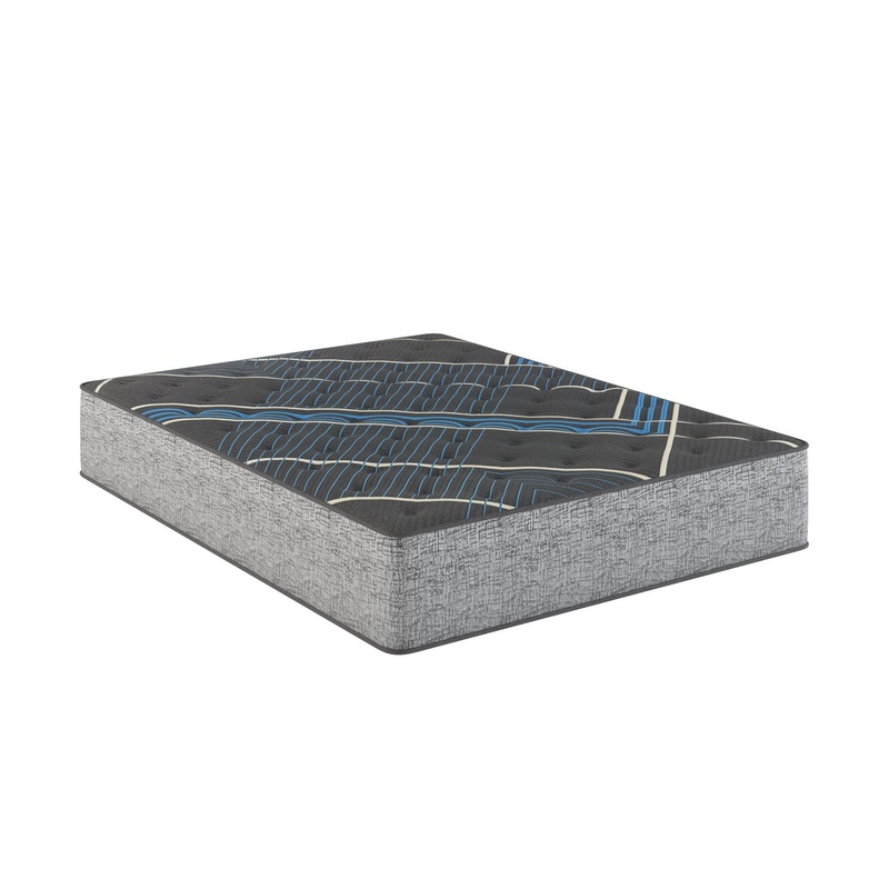 Comfort Care – 14 Twin Size Hybrid Mattress, Firm Support, Cooling Technology – Gray / Blue