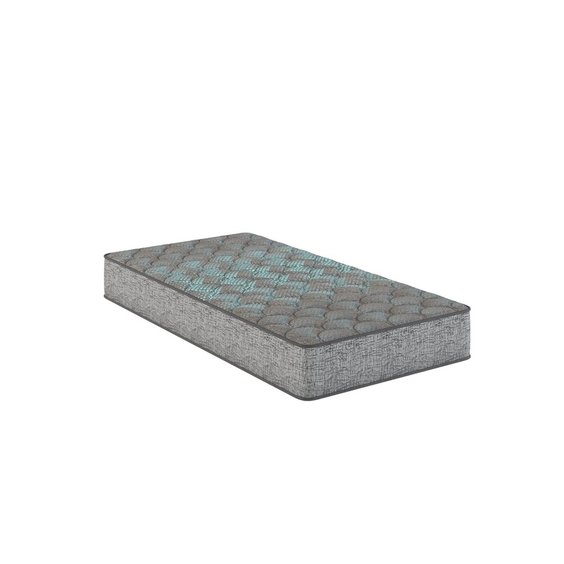 Comfort Care – 7 Queen Size, Foam Core Mattress, Medium Comfort – Gray / Blue
