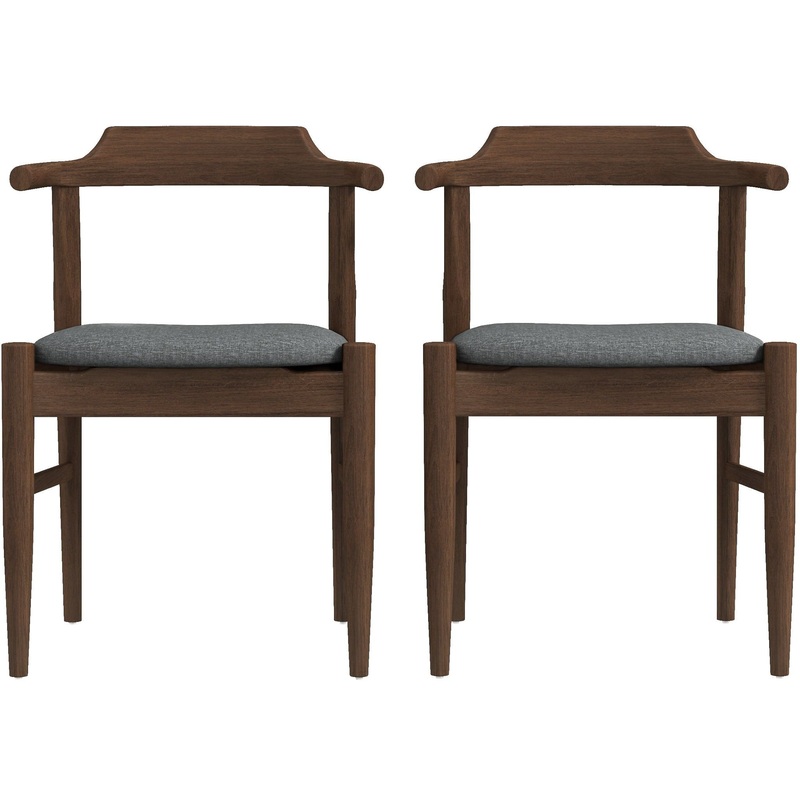 Daisy – Dining Chair (Set of 2) – Brown / Gray