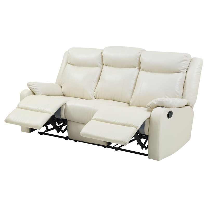 Double Reclining Sofa – Pearl