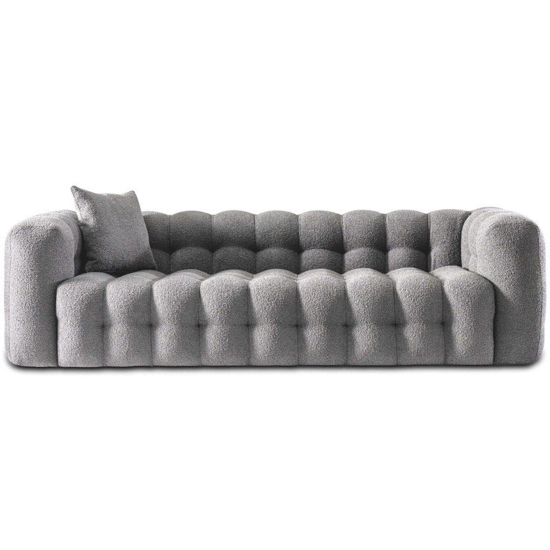 Eden – Modern Tufted Chesterfield Sofa – Gray