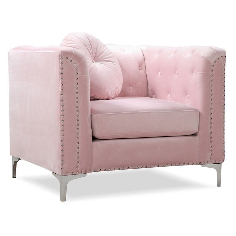 Elegant Contemporary Chair – Pink