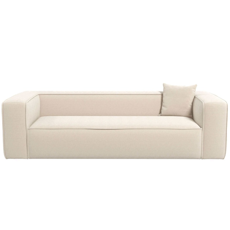 Marshall – Modern Boucle Sofa – Cream / White