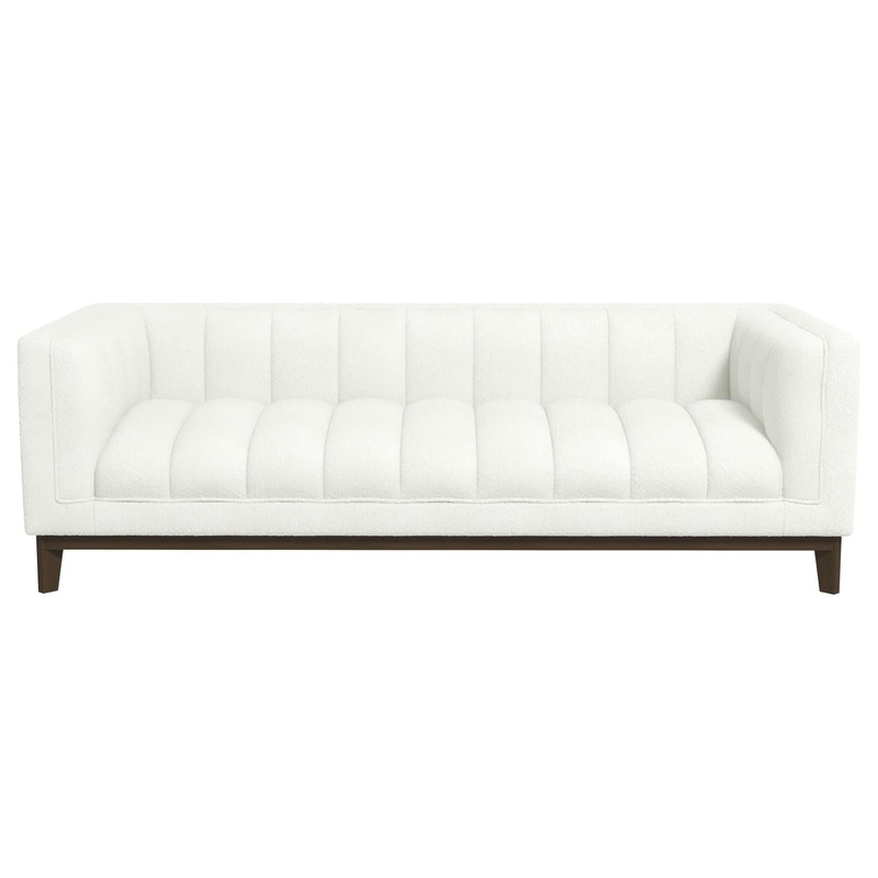 Melissa – Mid-Century Modern Sofa – Brown / White