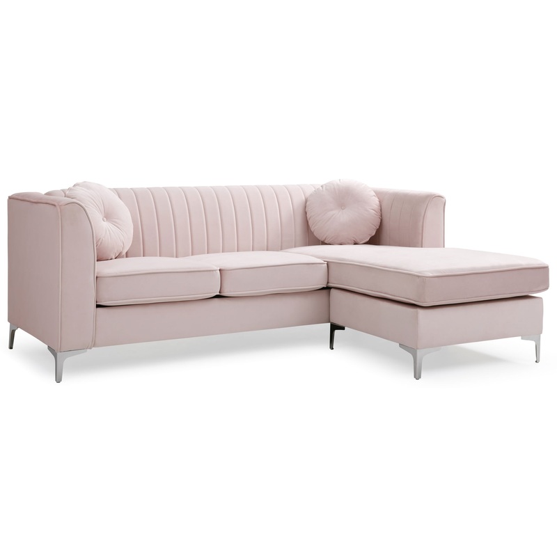 Delray – Sofa Chaise – Pink