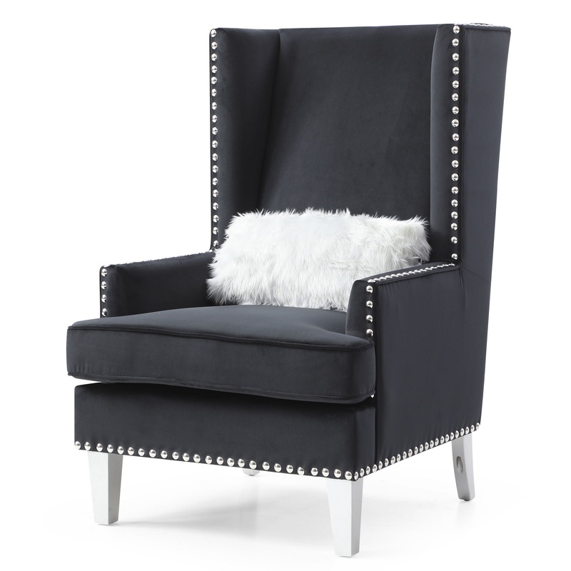 Elegant Traditional Accent Chair – Black