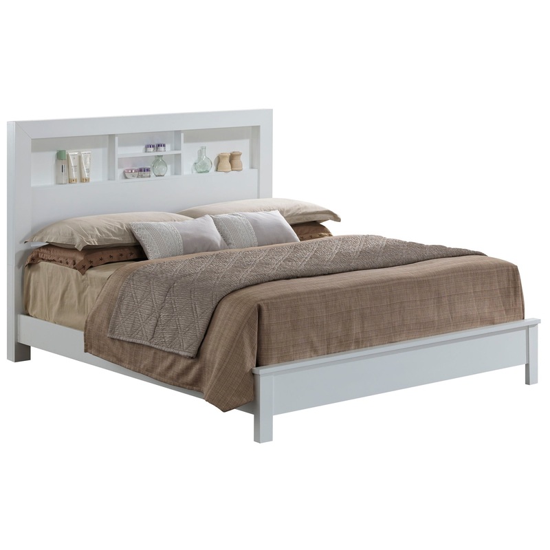 Full Bed Transitional Style – Crisp White