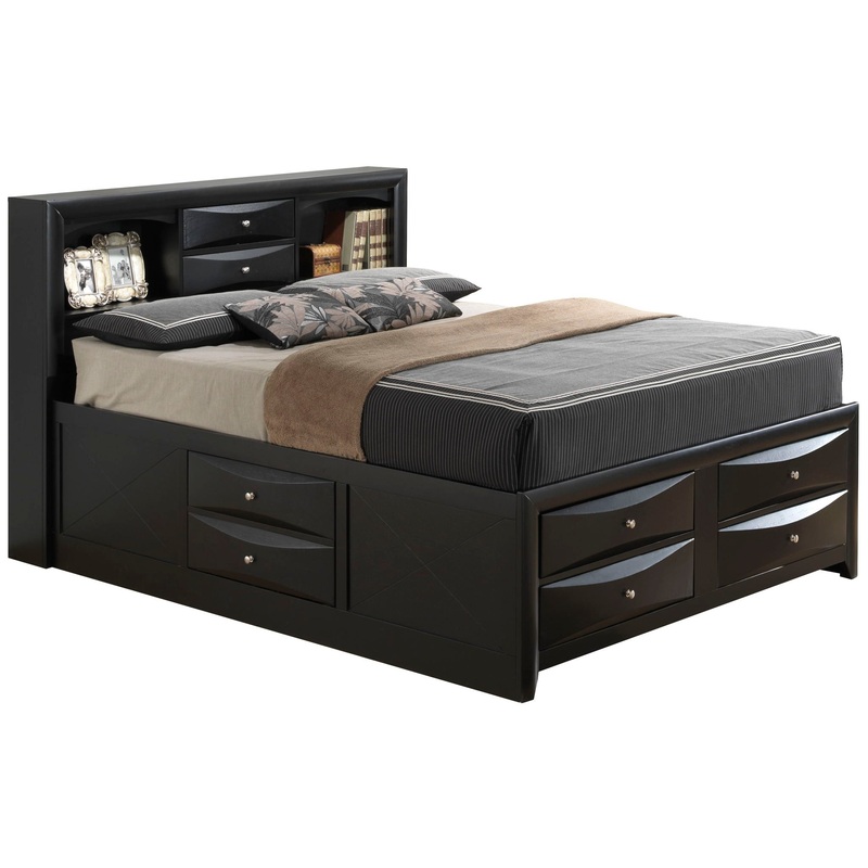 Marilla – Full Storage Bed – Black