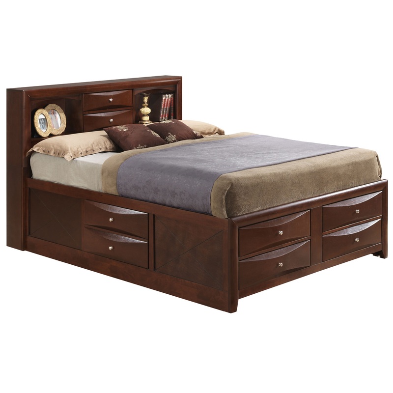 Marilla – Full Storage Bed – Cherry
