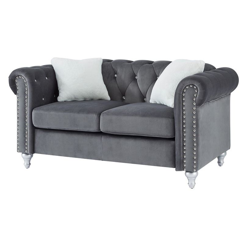 Modern Loveseat For Cozy Interiors – Gray