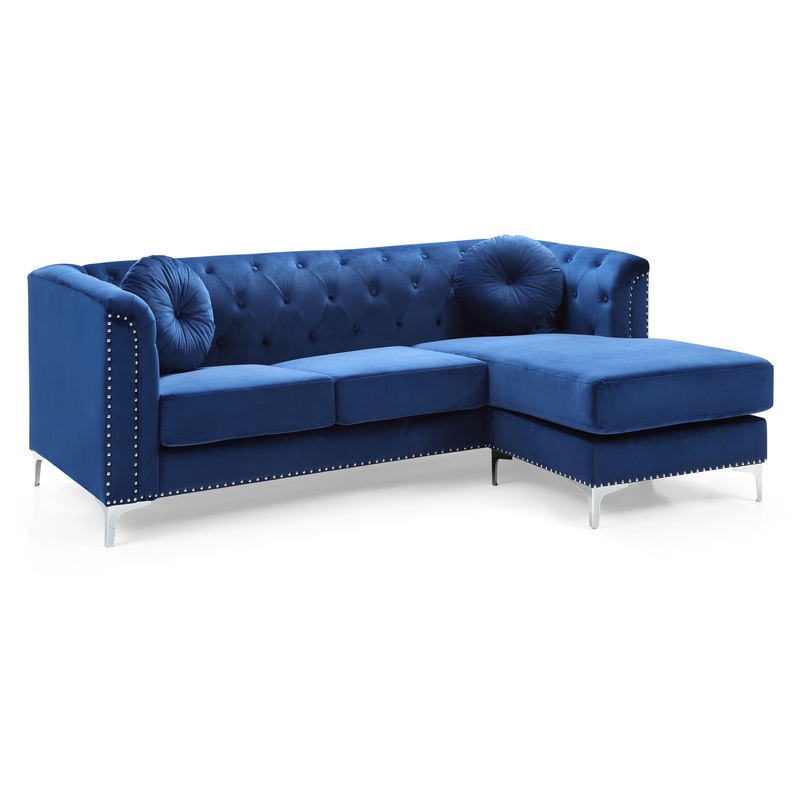 Pompano – Sofa Chaise – Navy Blue