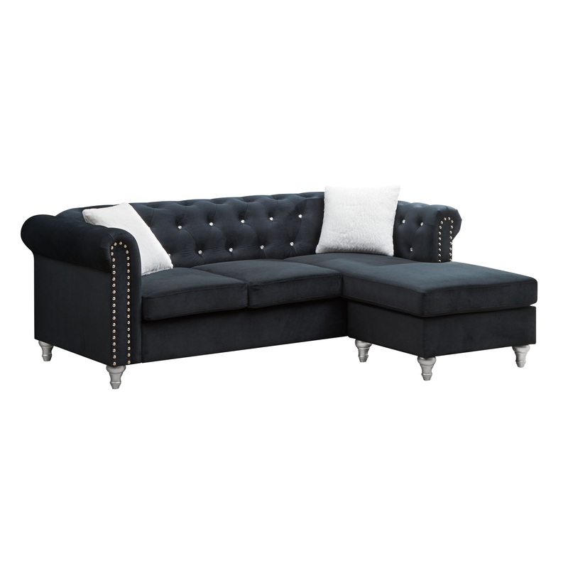 Raisa – Sofa Chaise – Black