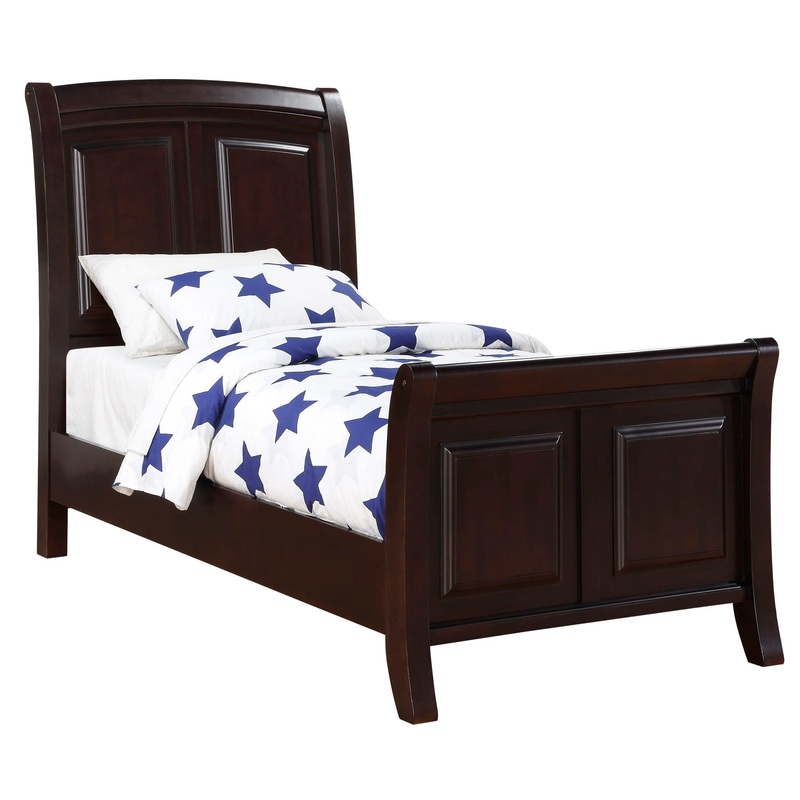 Twin Bed Stylish Contemporary – Cappuccino