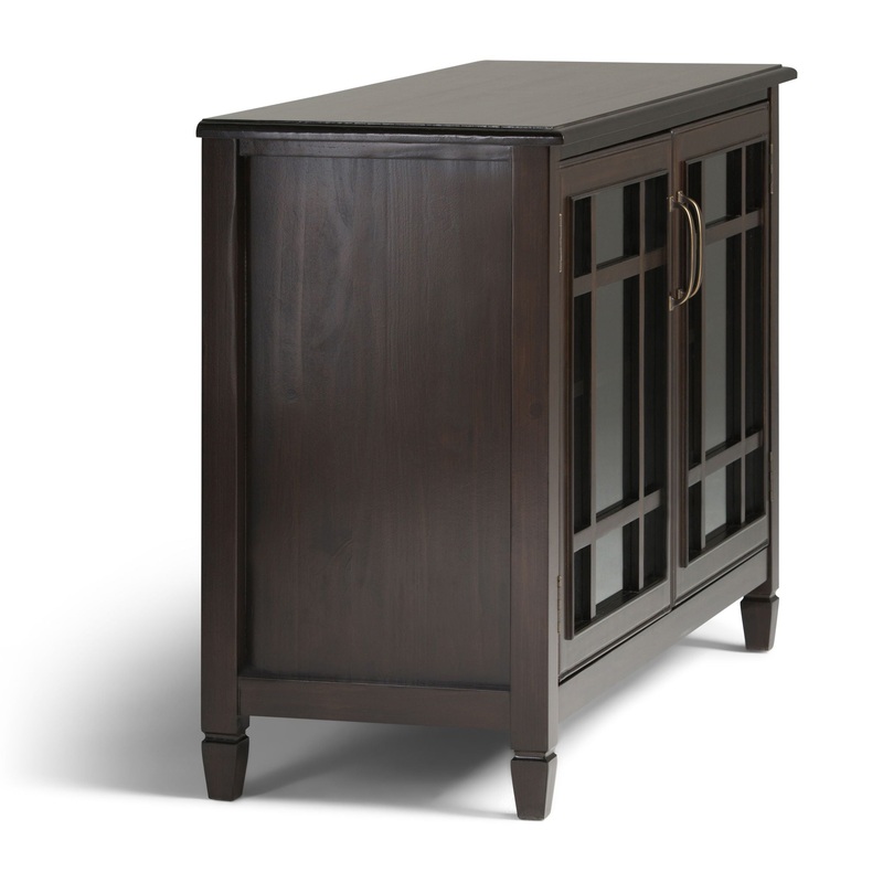Connaught – Low Storage Cabinet – Dark Chestnut Brown