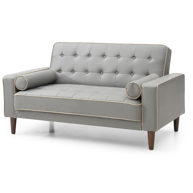 Contemporary Loveseat For Two – Gray