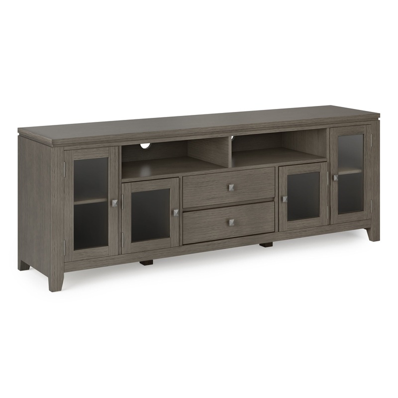 Cosmopolitan – Wide TV Media Stand – Farmhouse Gray