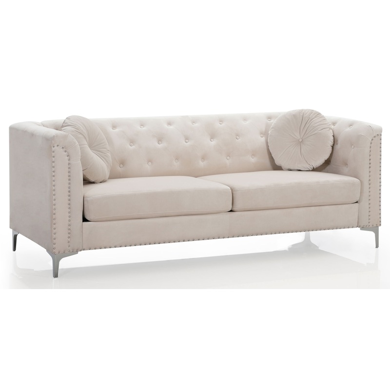 Elegant Contemporary Sofa – Ivory